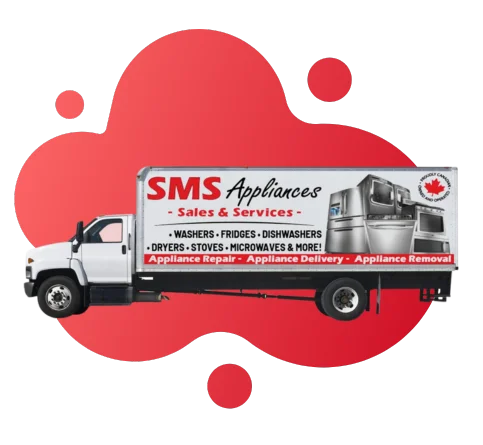 SMS Appliances Delivery Car With Company Logo - SMS Appliances An SMS Appliances Delivery Car, showcasing a reliable and efficient vehicle ready to transport appliances to customers' doorsteps with speed and precision.